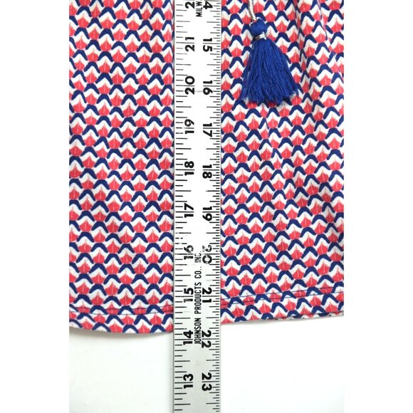 Boden Women Bohemian Geometric Lightweight Peasant Modest Top Size 4P - Picture 10 of 10